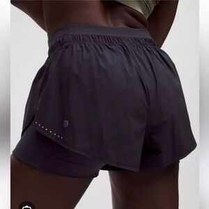 lululemon translucent 2 in 1 high rise short NWT